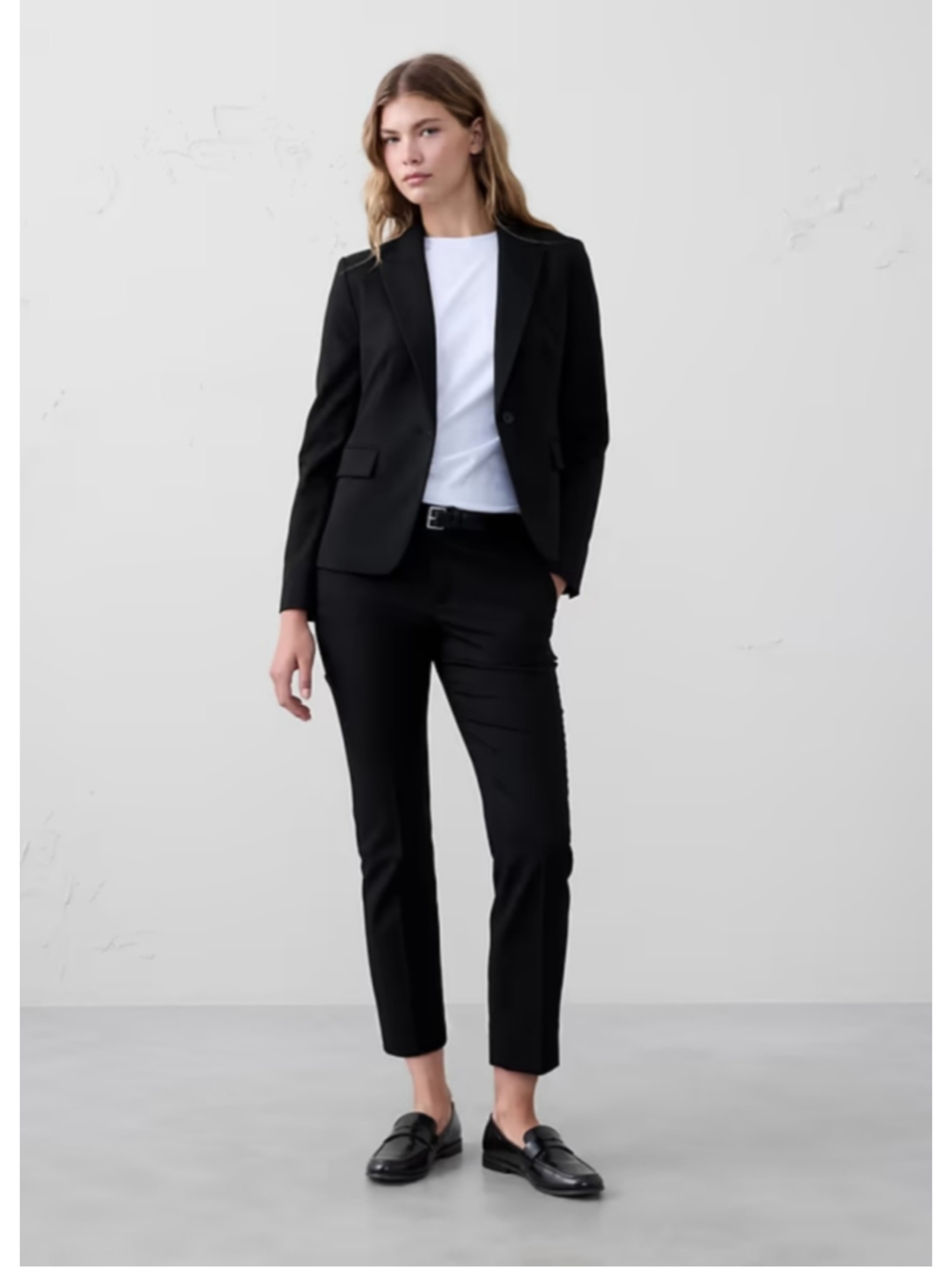 Banana Republic Mid Rise Ryan Stretch Twill Ankle Pants Black Size 8 NWT RT$100